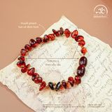  Vòng Tay Huyết Phách Cho Bé (25 Hạt - 4gram) 