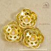  Charm Đệm Ốp Hoa Lớn 10mm - Kim Loại Mạ Vàng Cao Cấp 