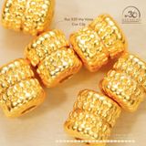  Charm Bánh Xe Đôi 8.5mm - Bạc 925 Mạ Vàng Cao Cấp 