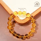  Vòng Tay Thạch Anh Vàng 9mm 5A 