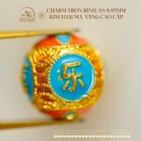  Charm Tròn Bình An 9.95mm  - Kim Loại Mạ Vàng 