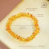  Vòng Tay Hổ Phách Phối Charm (29 Hạt - 3gram) 