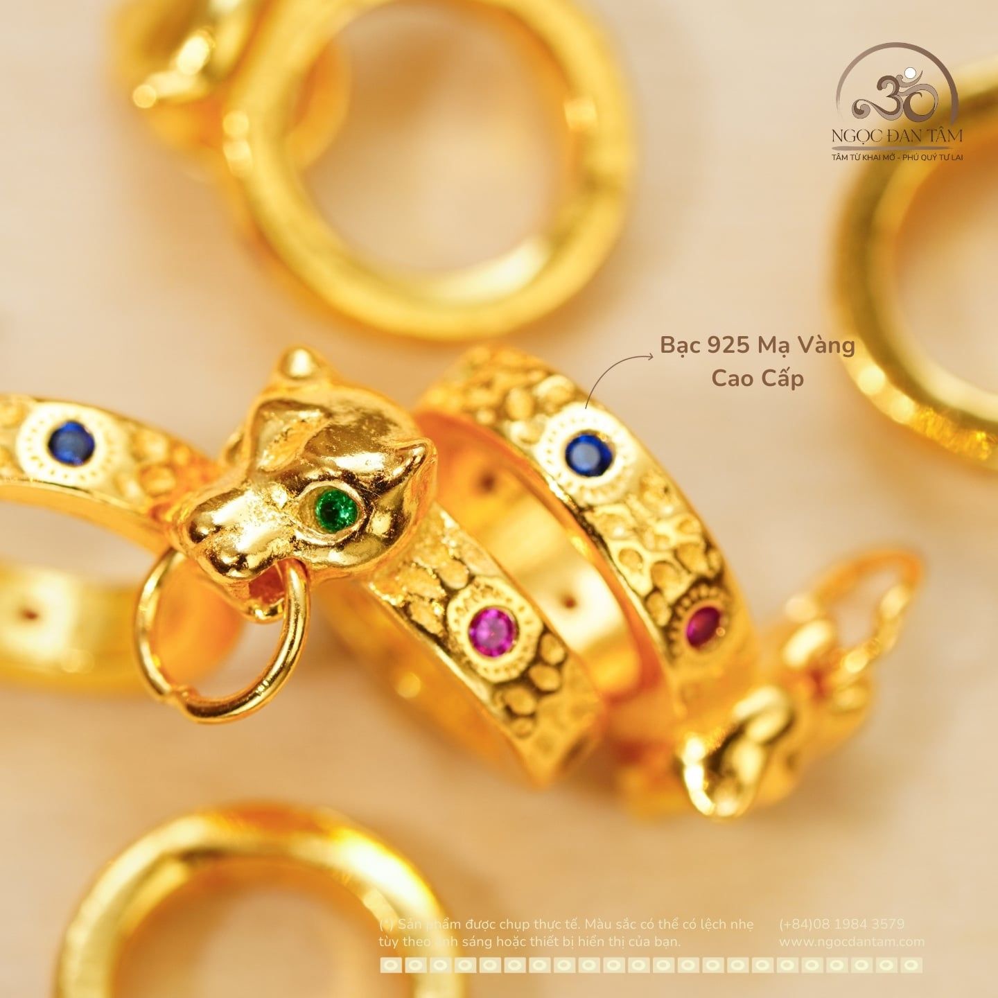  Mặt Dây Chuyền Linh Vật - Bạc 925 Mạ Vàng Cao Cấp 