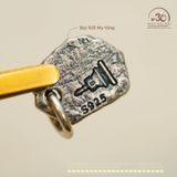  Charm 5 Dải Thách 9,47mm - Bạc 925 Mạ Vàng Cao Cấp 