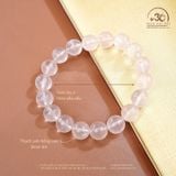  Vòng Tay Thạch Anh Hồng Sao 9mm 6A 