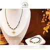  Vòng Tay + Vòng Cổ Thắt Dây Charm Chùy Kim Cang Đôi Bạc 925 Mạ Vàng Cao Cấp 