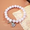  Vòng Tay Đá Kunzite 8mm 3A Phối Charm Pandora 