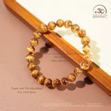  Vòng Tay Tóc Nâu Đồng Trục VVIP 8mm 