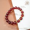 Vòng Tay Đá Garnet 10mm 5A Phối Charm 