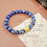  Vòng Tay Kyanite 9mm 4A Phối Charm Lu Thống Tỳ Hưu 
