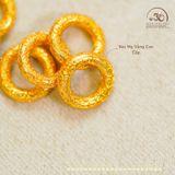  Charm Tròn Mạ Vàng 8mm - Bạc Mạ Vàng Cao Cấp 