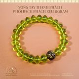  Vòng Tay Thanh Phách Phối Bạch Phách Rêu 11gram 