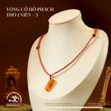  Vòng cổ Hổ Phách Thô 1 Viên 