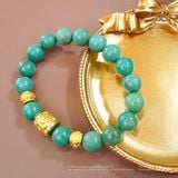  Vòng Tay Lam Ngọc Phối Charm Lu Thống Tỳ Hưu 