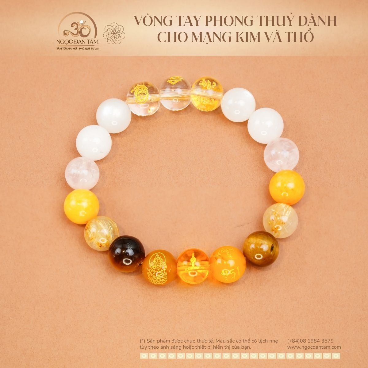  Vòng Tay Phong Thuỷ Dành Cho Mạng Kim Và Thổ 