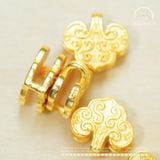  Charm Mây Đôi 11mm - Bạc 925 Mạ Vàng Cao 