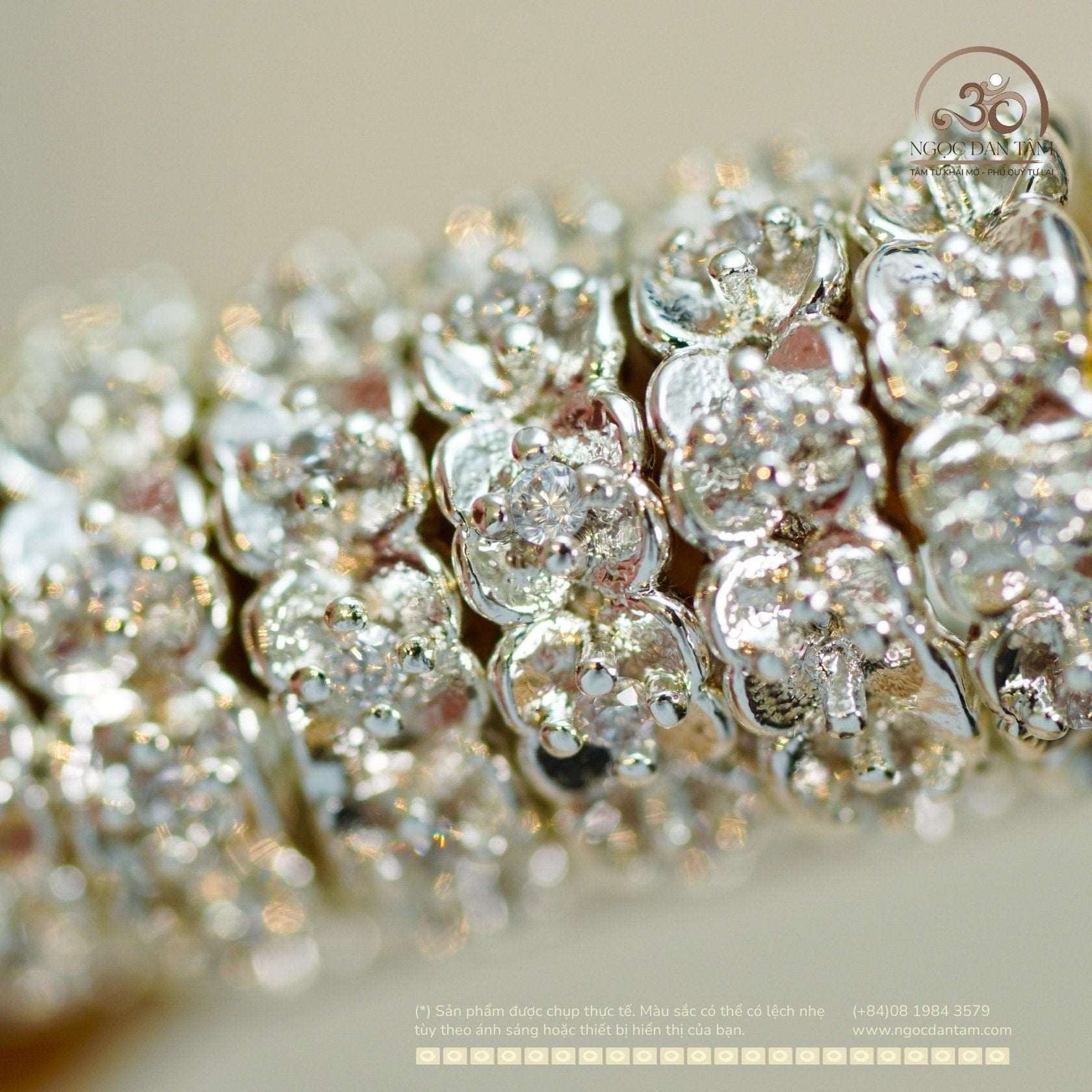  Charm Bạc cỏ 4 Lá Size 10 - Bạc Cao Cấp 