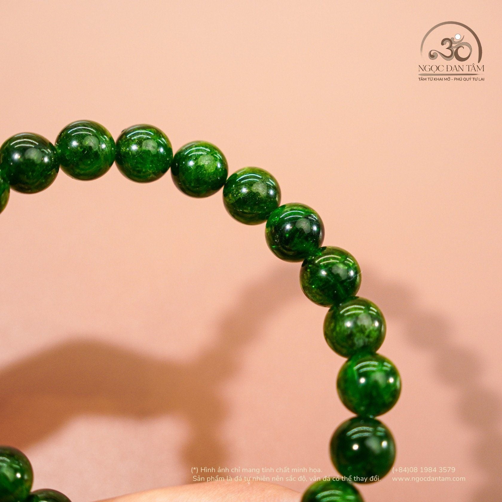  Vòng Tay Đá Diopside 8mm 5A 