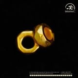  Charm Tròn Lục Giác 7mm - Bạc 925 Mạ Vàng Cao Cấp 