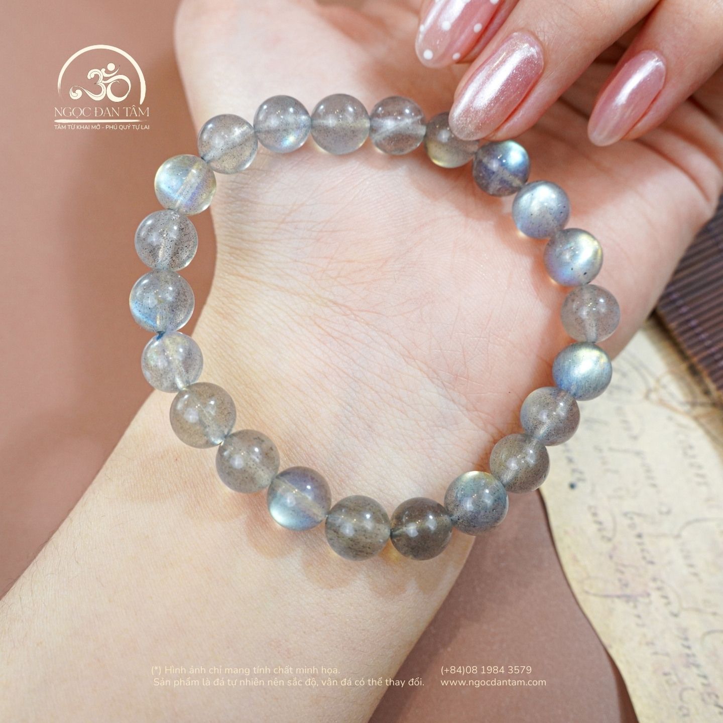  Vòng Tay Đá Xà Cừ 8mm 5A 