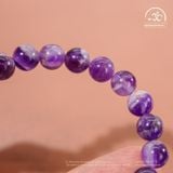  Vòng Tay Thạch Anh Tím Vân Mây 8mm 2A 
