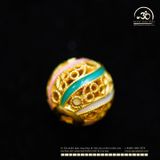  Charm Tròn 3 Màu 9.76mm - Kim Loại Mạ Vàng Cao Cấp 