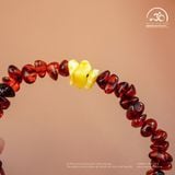  Vòng Tay Ngọc Phách An Xuân 5gram (Huyết Phách Phối Mật Lạp) 