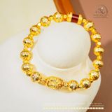  Lắc Tay Bạc Mạ Vàng Tứ Diện Phật 