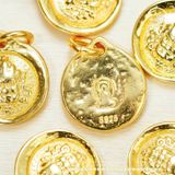  Mặt Dây Chuyền Tượng Vàng - Bạc 925 Mạ Vàng Cao Cấp 