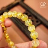  Vòng Tay Đá Thạch Anh Tóc Vàng 8mm 7A Phối Đá Mắt Hổ 10mm 5A 