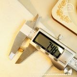  Charm Tròn Vân Mây 7.28mm - Bạc 925 Mạ Vàng Cao Cấp 