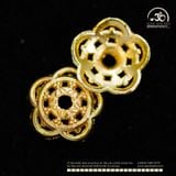  Charm Đệm Ốp Hoa Lớn 10mm - Kim Loại Mạ Vàng Cao Cấp 