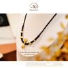  Vòng Tay + Vòng Cổ Thắt Dây Charm Chùy Kim Cang Bạc 925 Mạ Vàng Cao Cấp 
