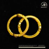  Charm Bọc Đá 10mm - Kim Loại Mạ Vàng Cao Cấp 