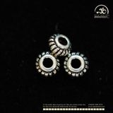  Charm Bánh Xe Bạc 5,22mm - Charm Bạc Cao Cấp 