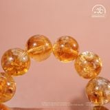  Vòng Tay Thạch Anh Vàng Hoa Bay 13mm 3A 