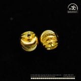  Charm Bi Tròn Cắt Giác Xoắn 5mm - Kim Loại Mạ Vàng Cao Cấp 