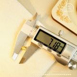  Charm Tròn Khối Cánh Hoa 7.18mm - Bạc 925 Mạ Vàng Cao Cấp 