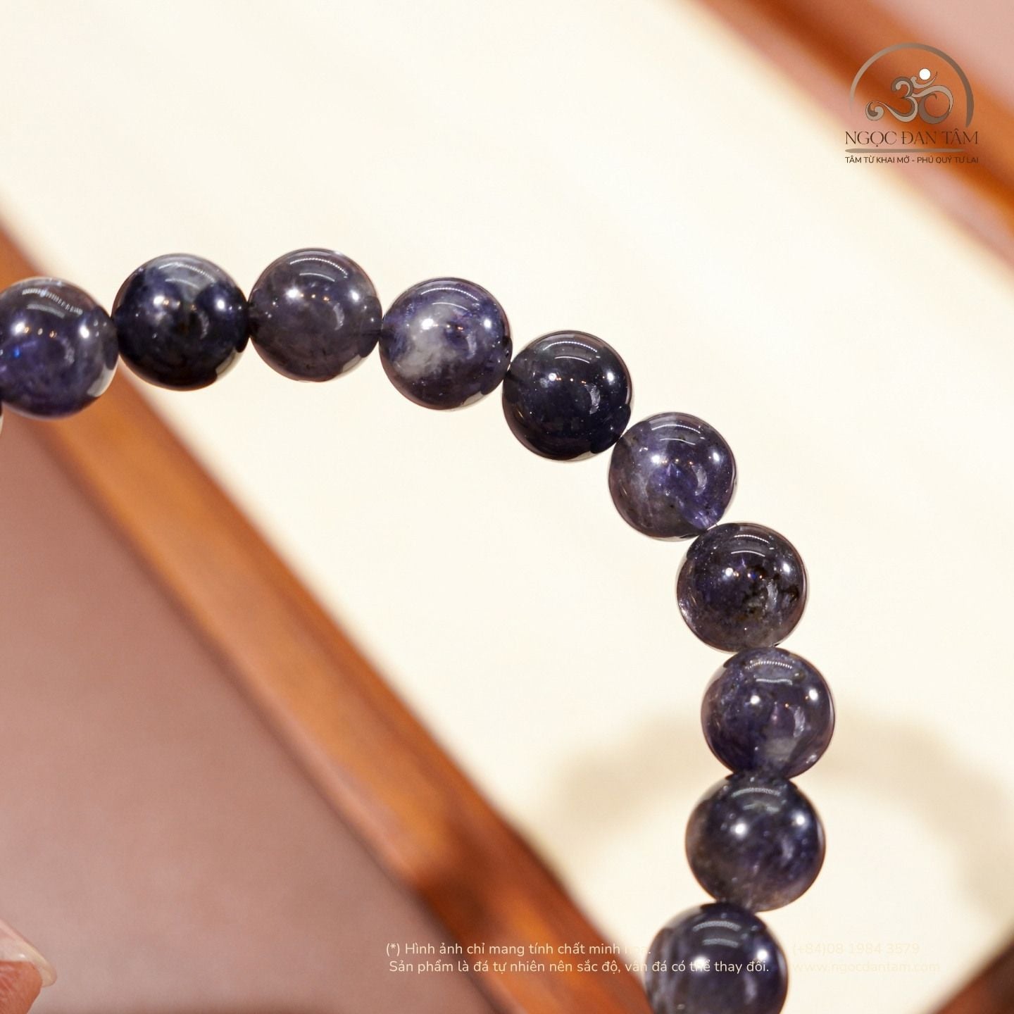  Vòng Tay iolite 8mm 2A 