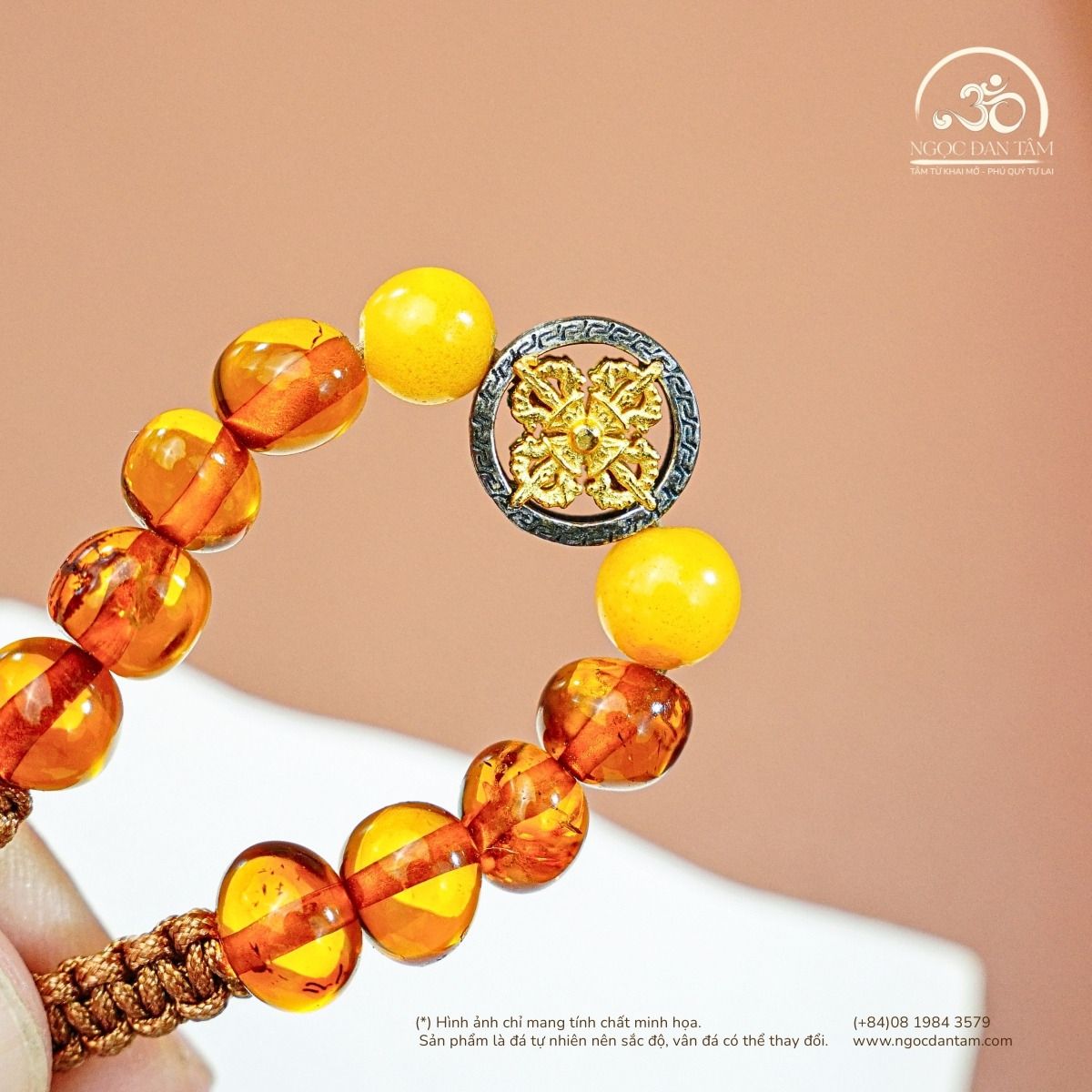  Vòng Tay Kim Cang An Phúc (10 Hạt - 1 gram) 