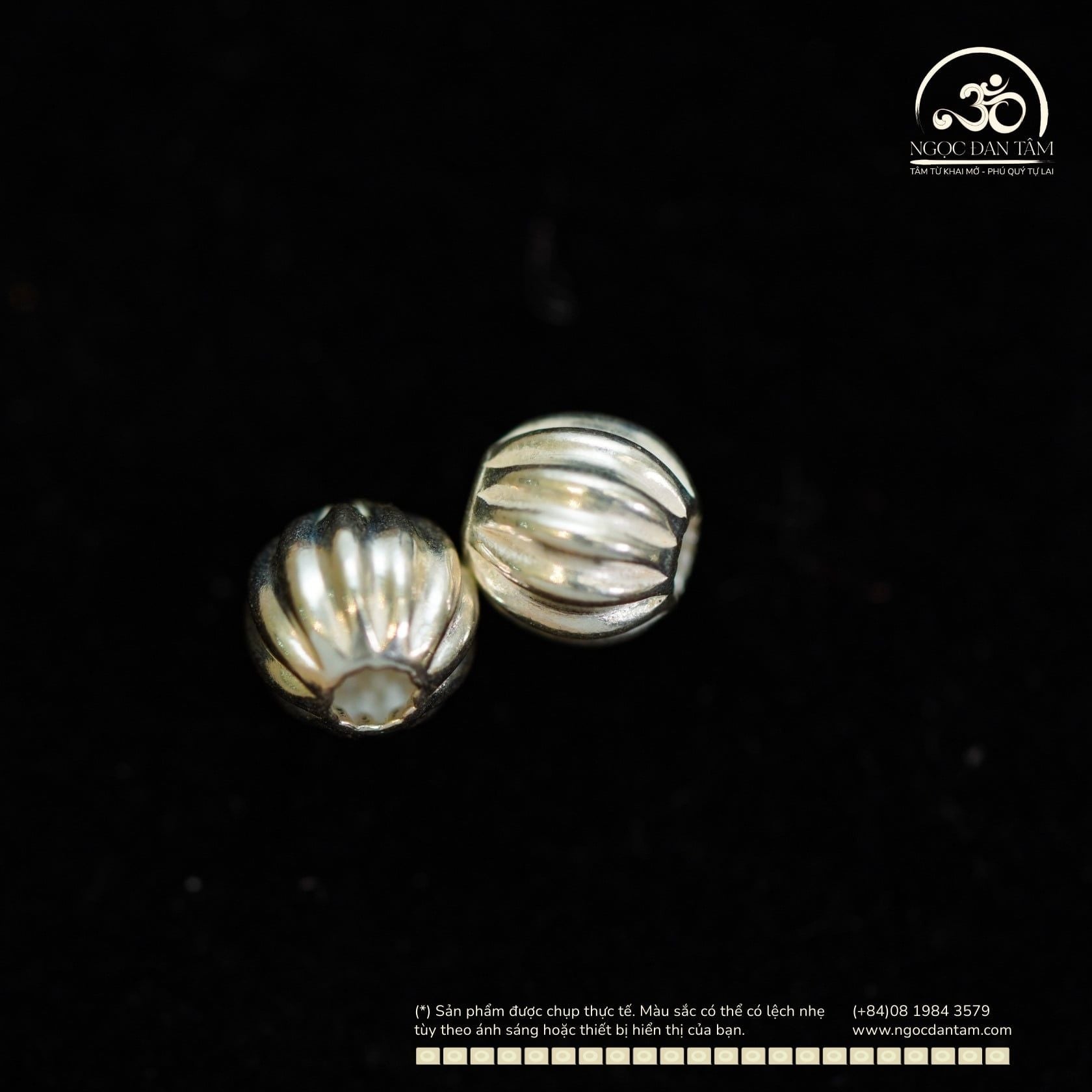  Charm Bạc Xoắn Lớn 5.05mm - Bạc Cao Cấp 