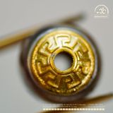  Charm Tròn Bạc 925 Mạ Vàng 11.34mm 