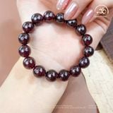  Vòng Tay Đá Garnet Tím 11mm 5A 