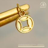  Charm Treo Đồng Tiền 8.02mm - Kim Loại Mạ Vàng Cao Cấp 
