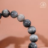  Vòng Tay Mắt Chim Ưng Xám 10mm 6A 