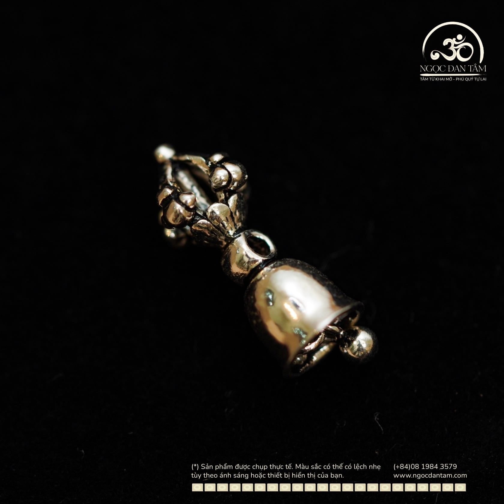  Chuông Kim Cang Bạc Đen 925 