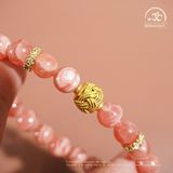  Vòng Tay Đá Đào Hoa Cát Tường 8mm 5A 