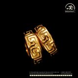  Charm Đệm Tròn Chữ Vạn Nhỏ 7mm - Bạc 925 Mạ Vàng Cao Cấp 