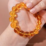  Vòng Tay Thạch Anh Vàng 9mm 5A 