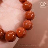  Vòng Tay Ngọc Bích Đỏ 12mm 5A 